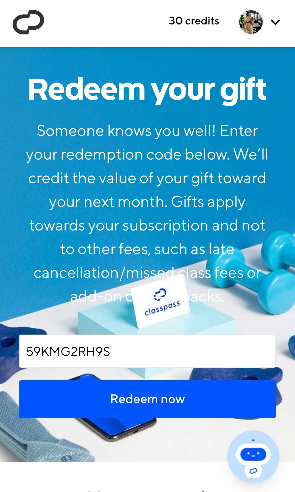 Canada - C$400 ClassPass Gift Card