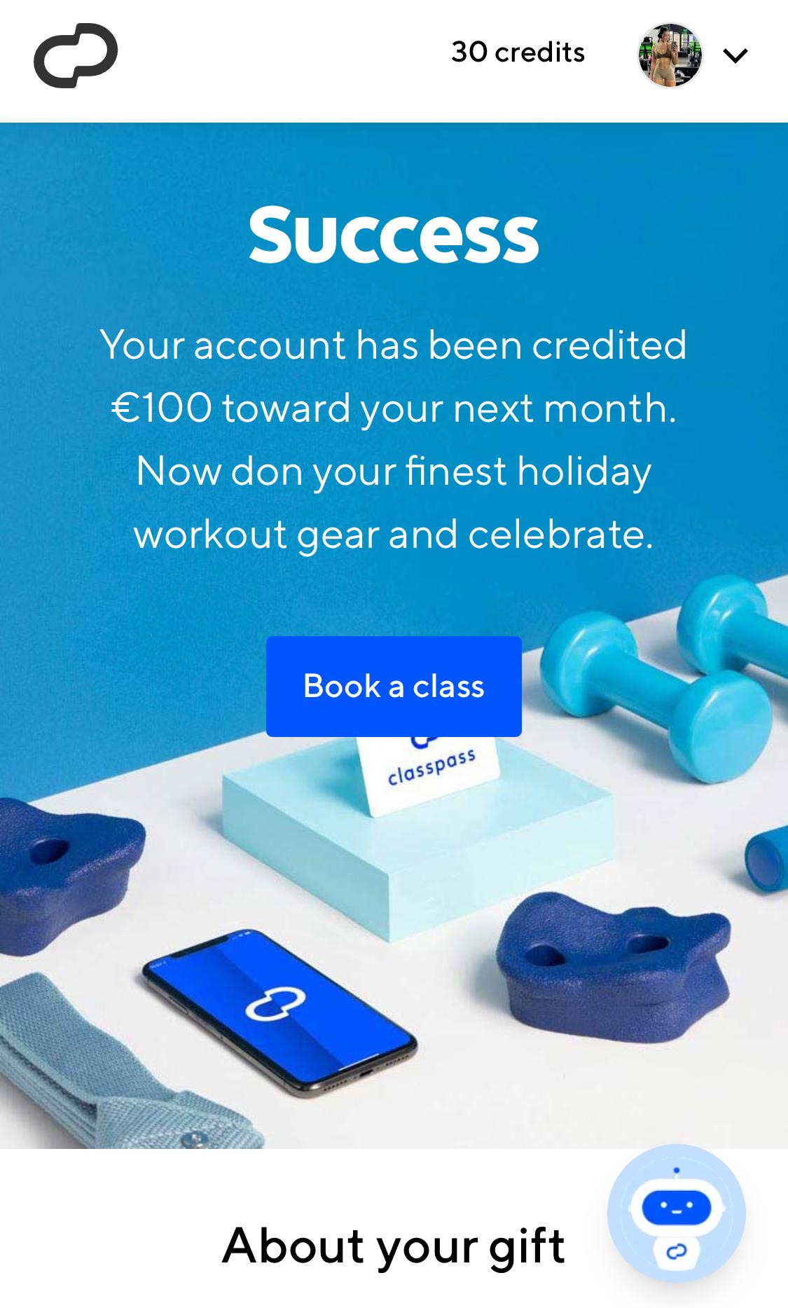 Canada - C$400 ClassPass Gift Card